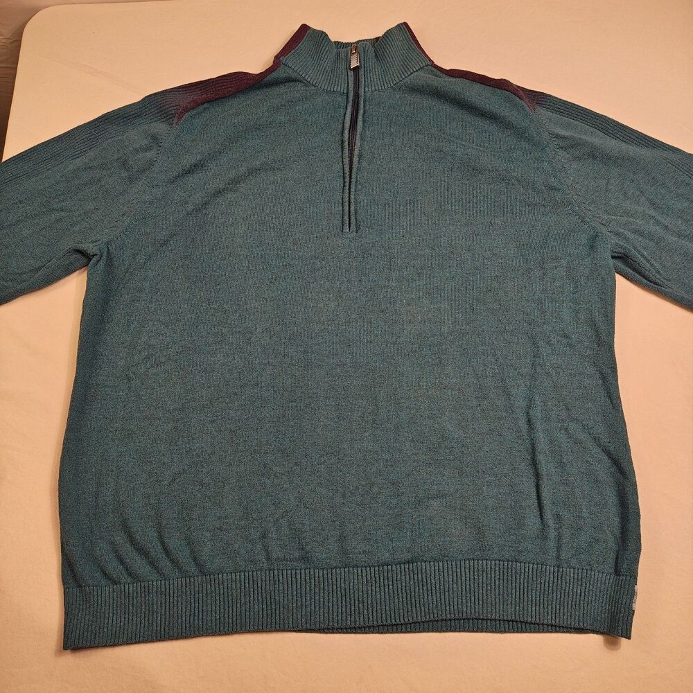 Made by Cam Newton 1/4 Zip Pullover Cotton/Modal Blend Sweater Size XL